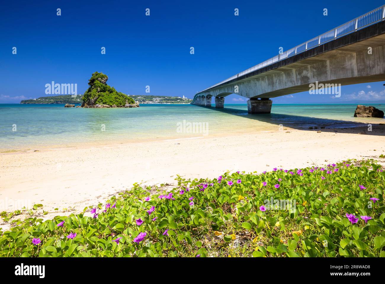 Kouri Bridge and Beach Stock Photo
