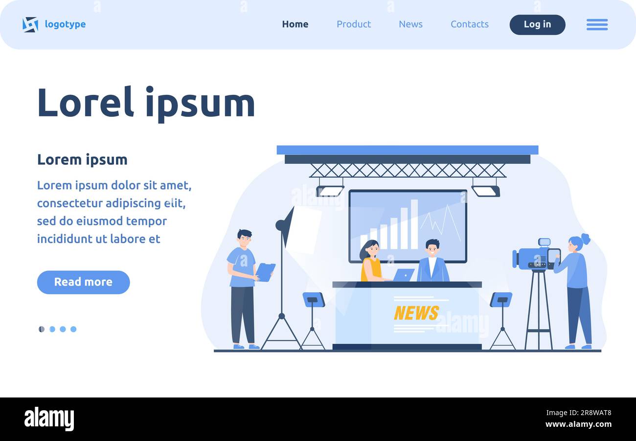 TV news show Stock Vector Image & Art - Alamy