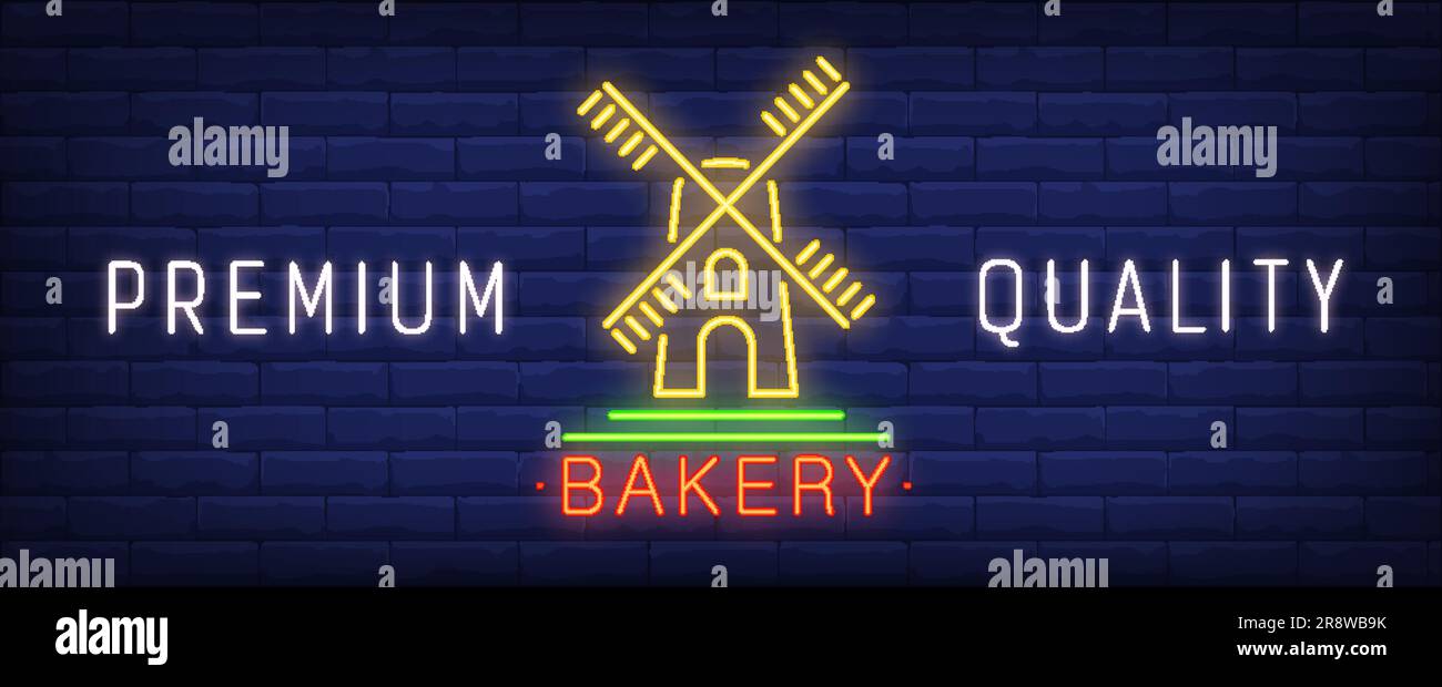 Premium quality bakery neon sign Stock Vector Image & Art - Alamy