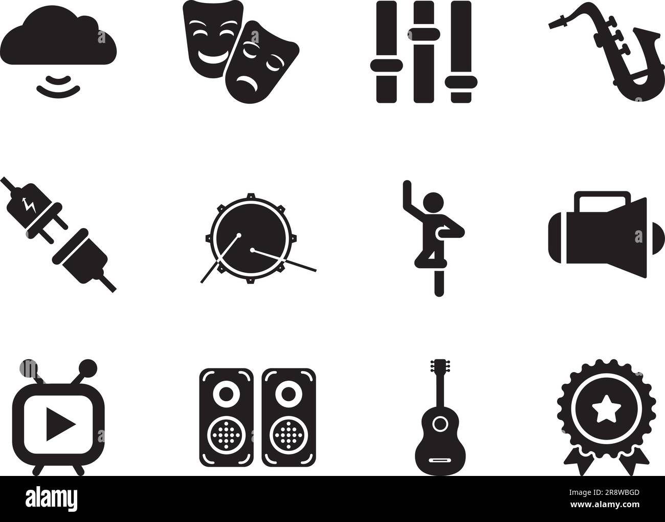 Musical theatre set Stock Vector Images - Alamy