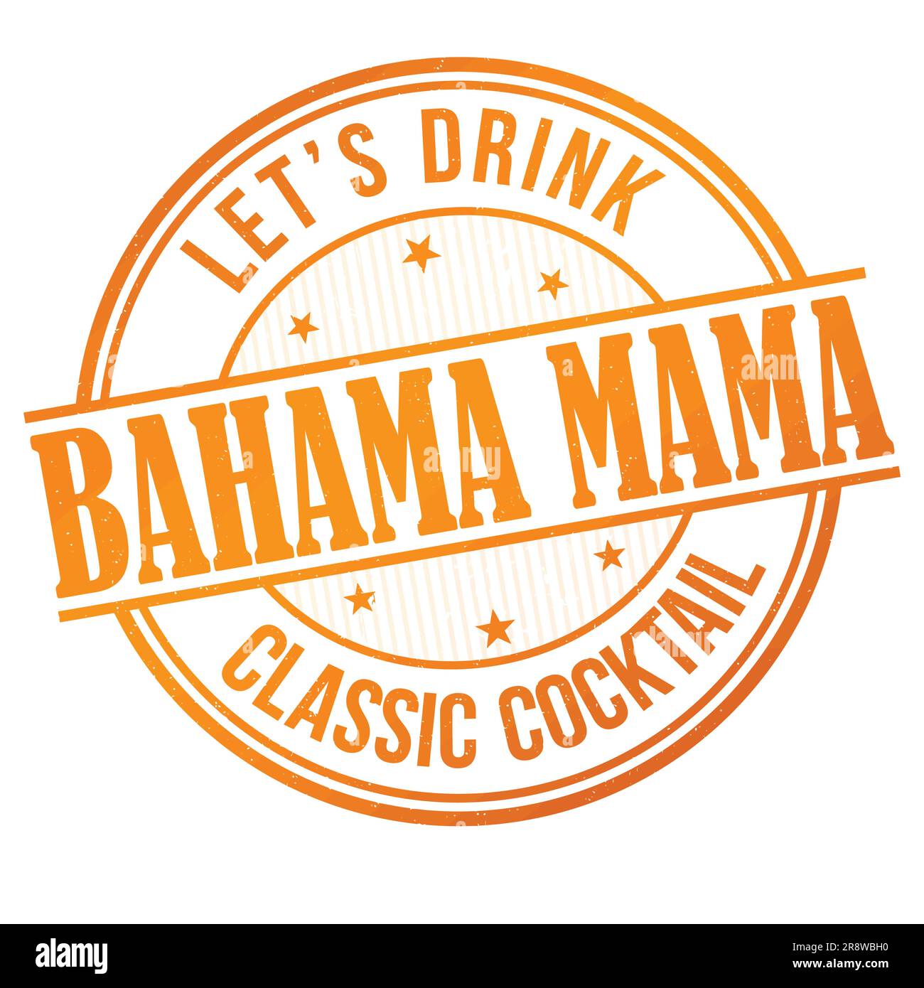 Bahama mama grunge rubber stamp on white background, vector ...