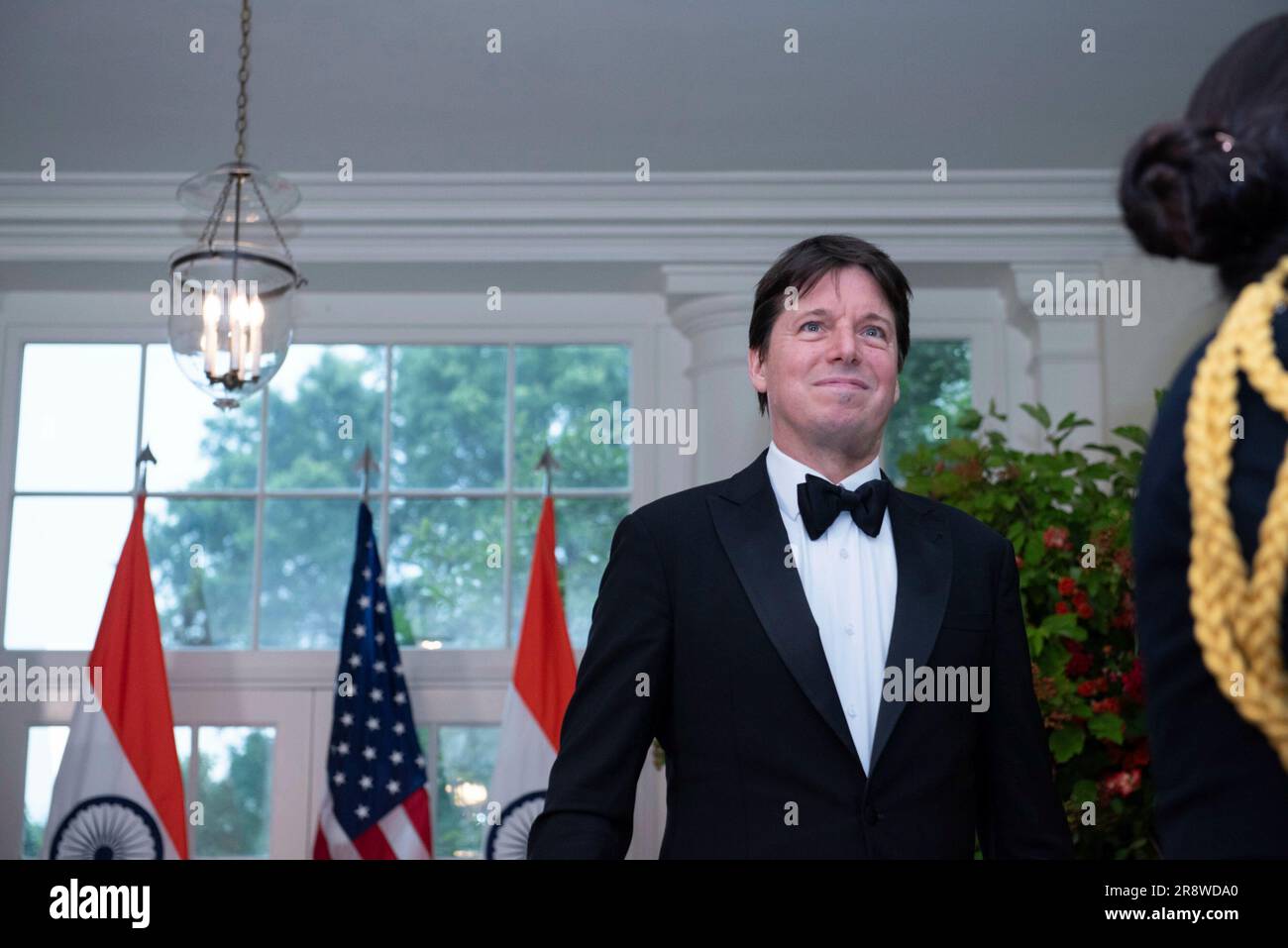 Washington, Vereinigte Staaten. 22nd June, 2023. Violinist Joshua Bell arrives to attend a State Dinner in honor of Prime Minister Narendra Modi of the Republic of India hosted by United States President Joe Biden and first lady Dr. Jill Biden at the White House in Washington, DC on Thursday, June 22, 2023. Credit: Annabelle Gordon/CNP/dpa/Alamy Live News Stock Photo
