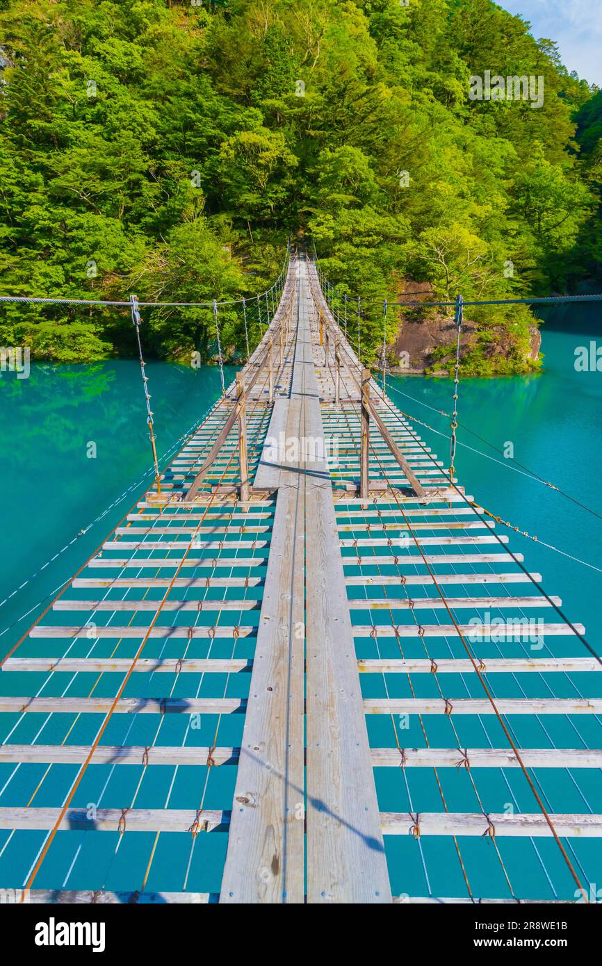 Dream Suspension Bridge in Sunmatakyo Stock Photo Alamy