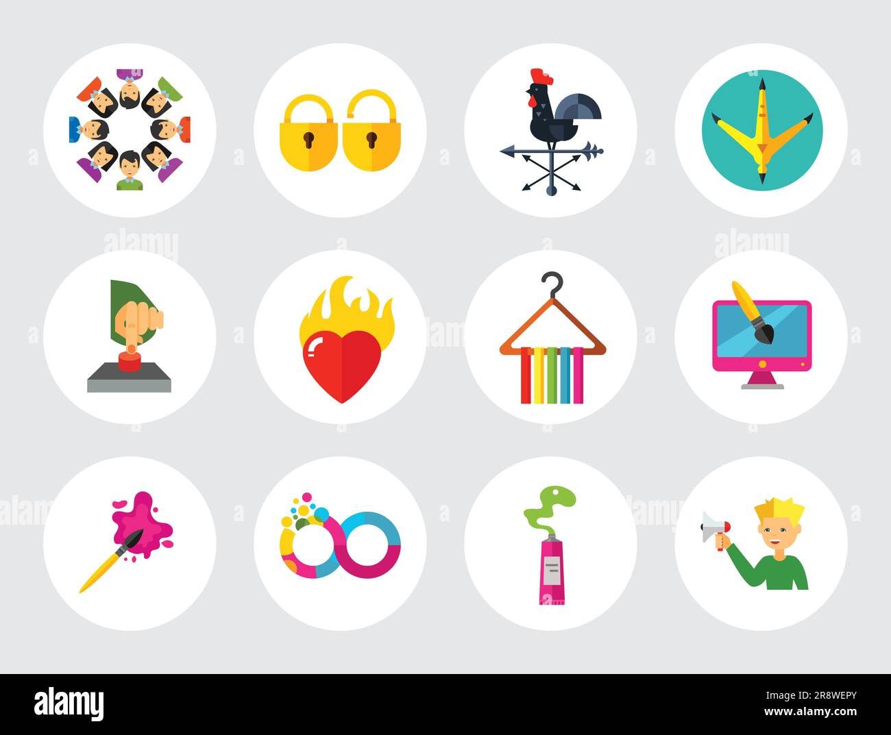 Abstract Concepts Icon Set Stock Vector Image & Art - Alamy