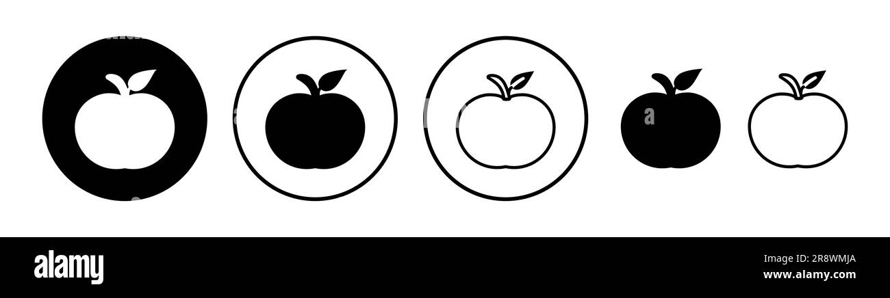 Apple icon vector. apple symbol Stock Vector Image & Art - Alamy
