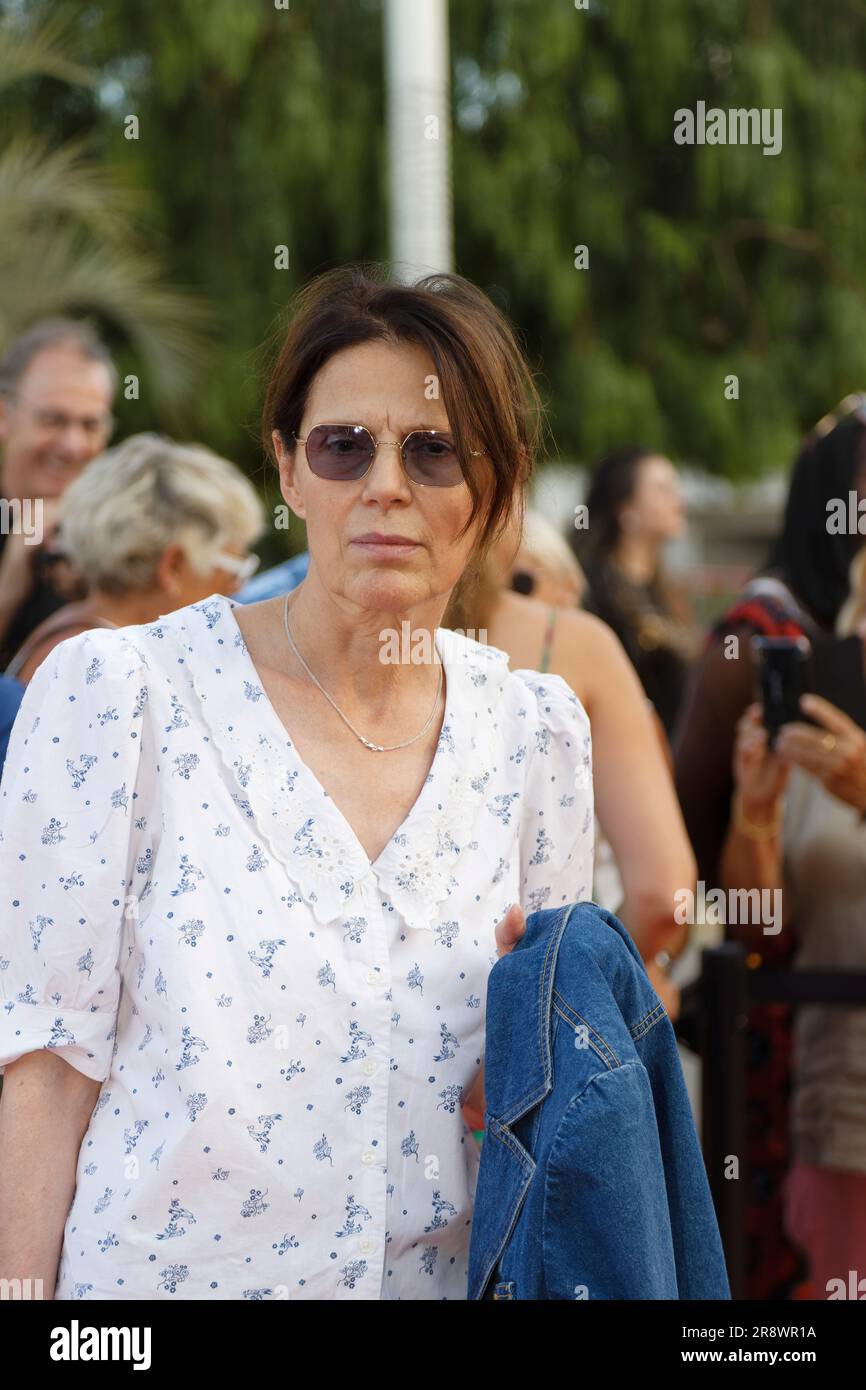 Agde,2023.22nd June,2023.Françoise, the companion of Daniel Prevost attends Les Herault Film & Television Festival for the 20th anniversary in Agde,FR Stock Photo
