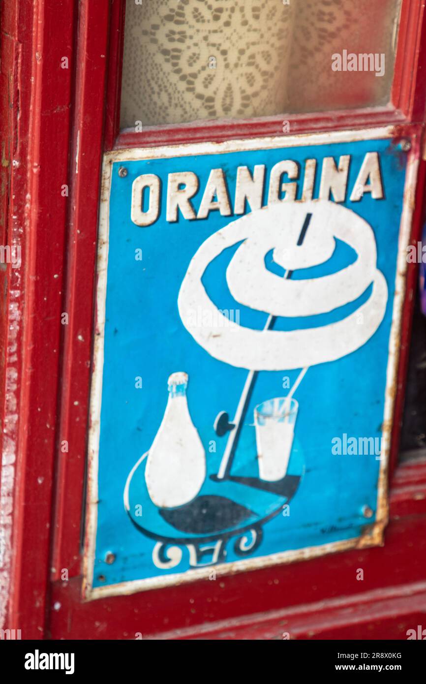 Bordeaux , Aquitaine France 06 21 2023 Orangina orange lemonade