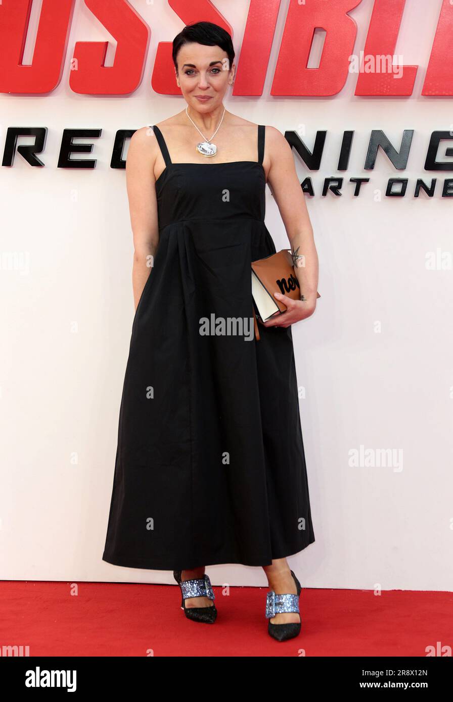 Jun 22, 2023 - London, England, UK - Amanda Abbington attending Mission: Impossible - Dead Reckoning Part One UK Premiere, Odeon Luxe Leicester Square Stock Photo