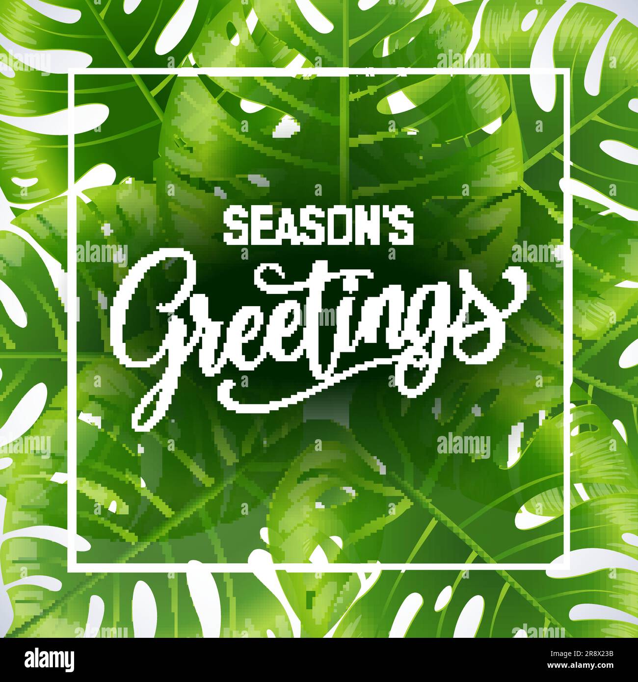 Seasons greetings poster template Stock Vector Image & Art - Alamy