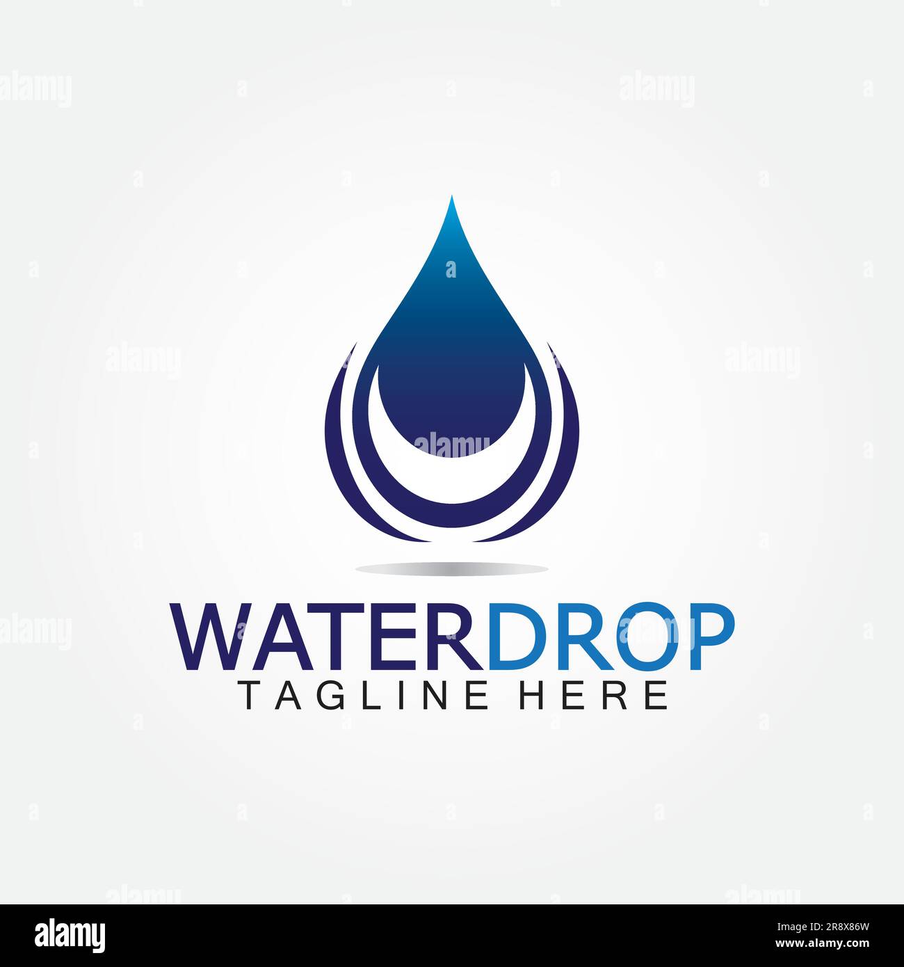 Water Drop Logo Vector Design Template Stock Vector