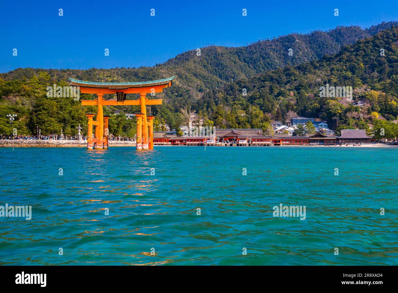 Otorii Gate and Itsukushima Shrine Stock Photo - Alamy