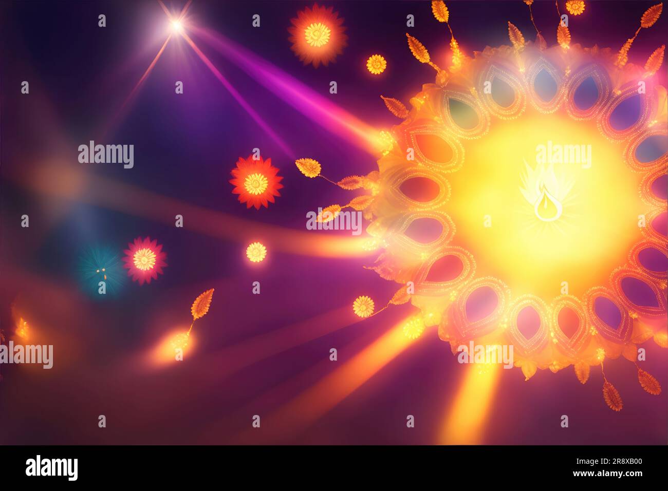 Colorful rangoli on the floor hi-res stock photography and images - Alamy