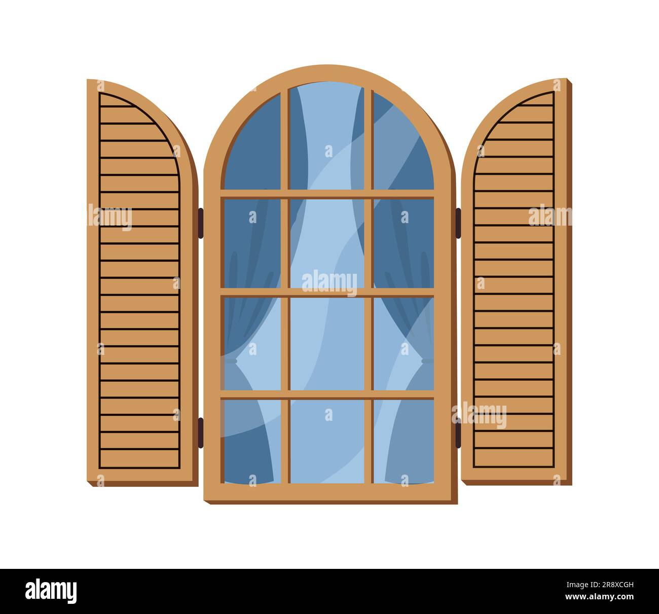 Decorative window detail Stock Vector Images - Alamy