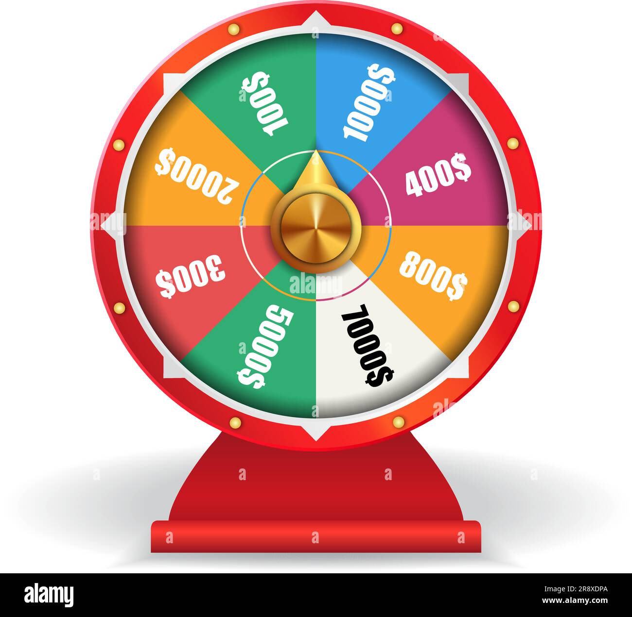 Colorful wheel of luck Stock Vector