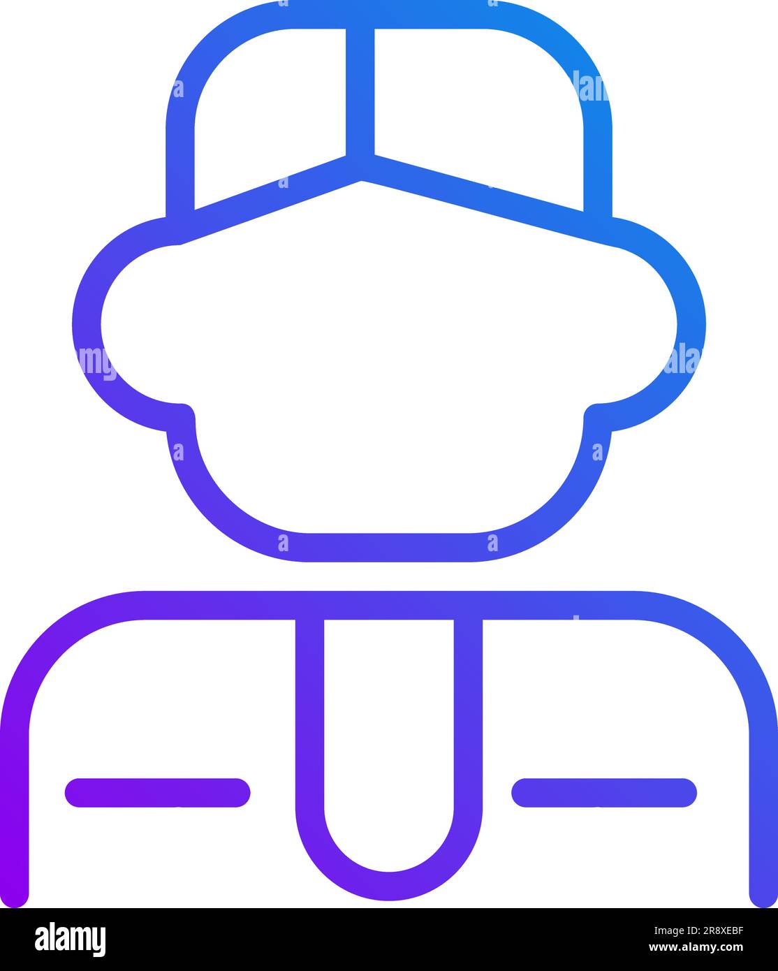 Manager pixel perfect gradient linear vector icon Stock Vector