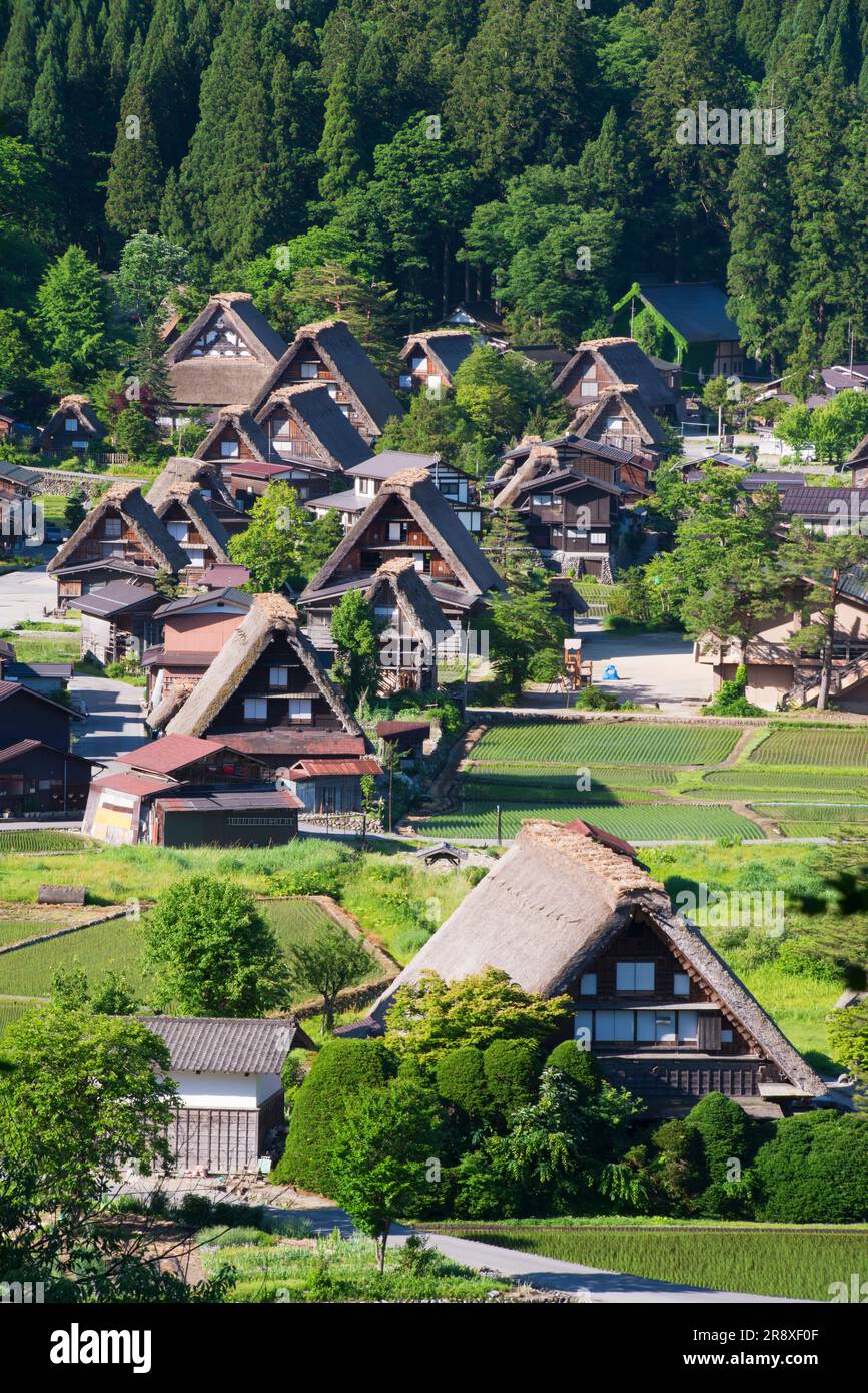 Shirakawa-go village Stock Photo