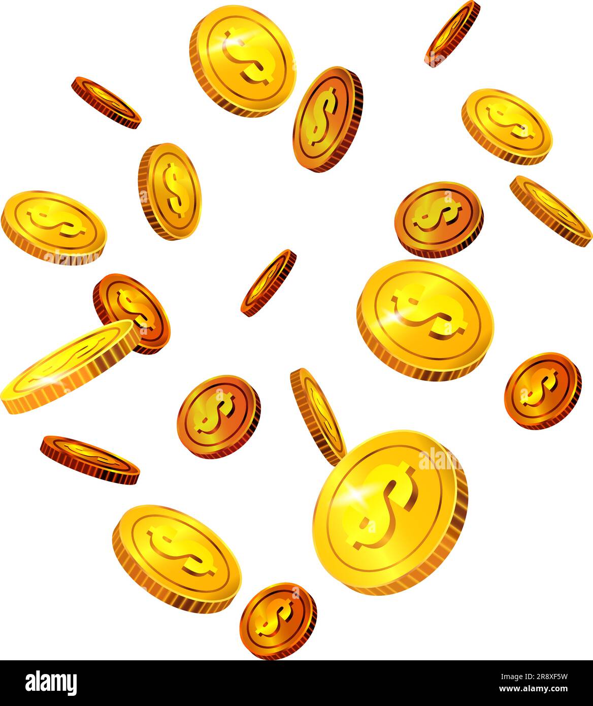 Gold coins coinage Stock Vector Images - Alamy