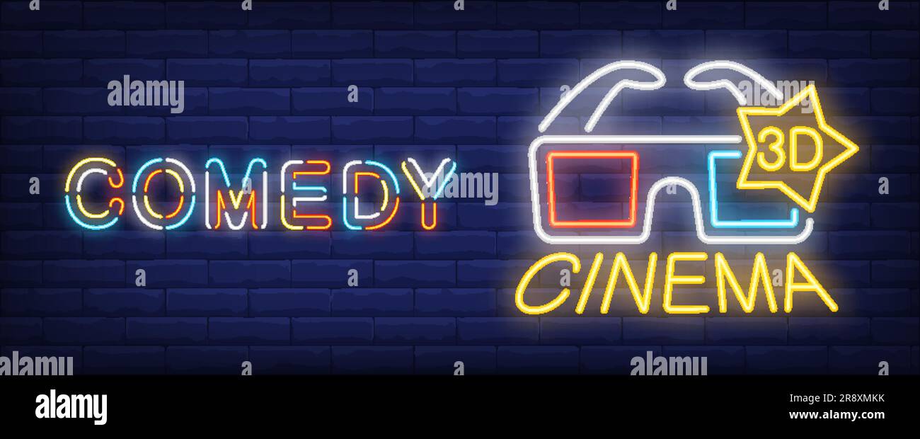 Comedy movie neon sign Stock Vector Image & Art Alamy