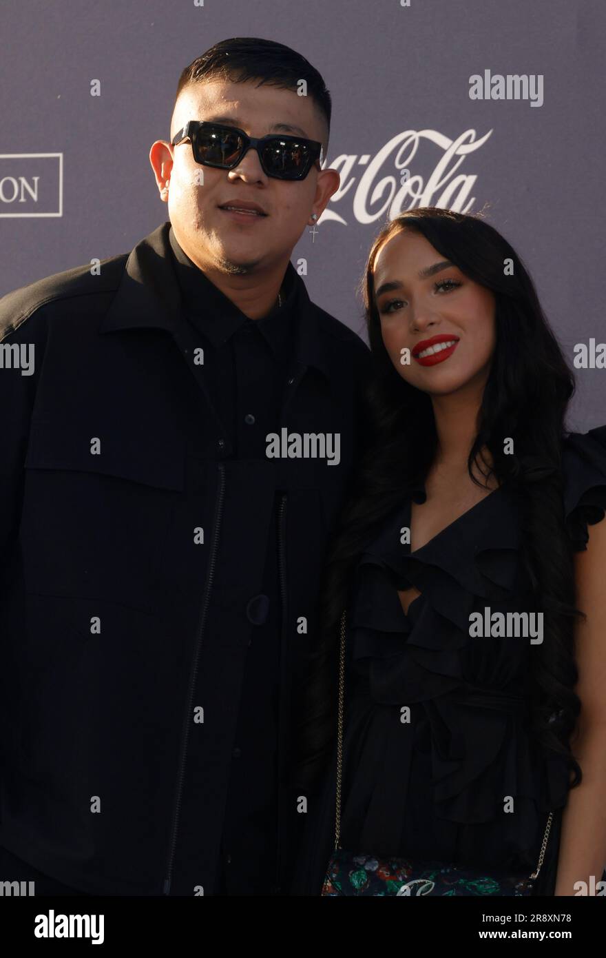 Los Angeles, California, USA. 22nd June, 2023. Julio Urias, Daisy Perez ...