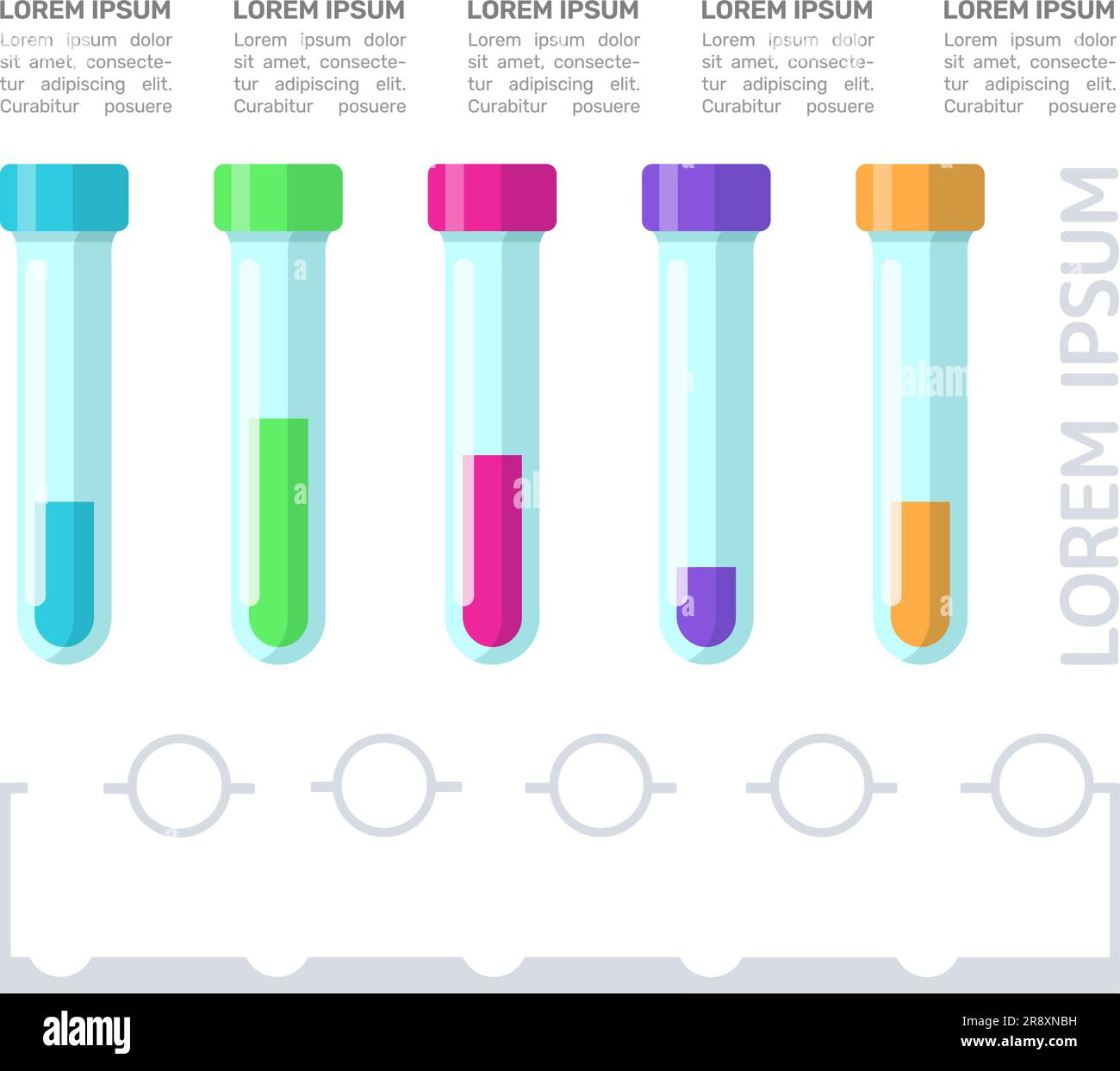Laboratory research infographic chart design element set Stock Vector ...