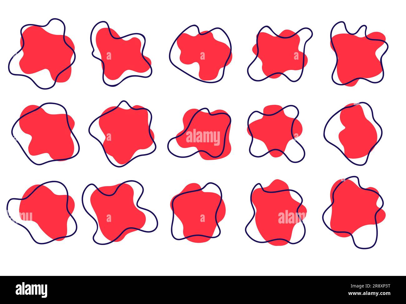 Abstract asymmetric line design Stock Vector Images - Alamy