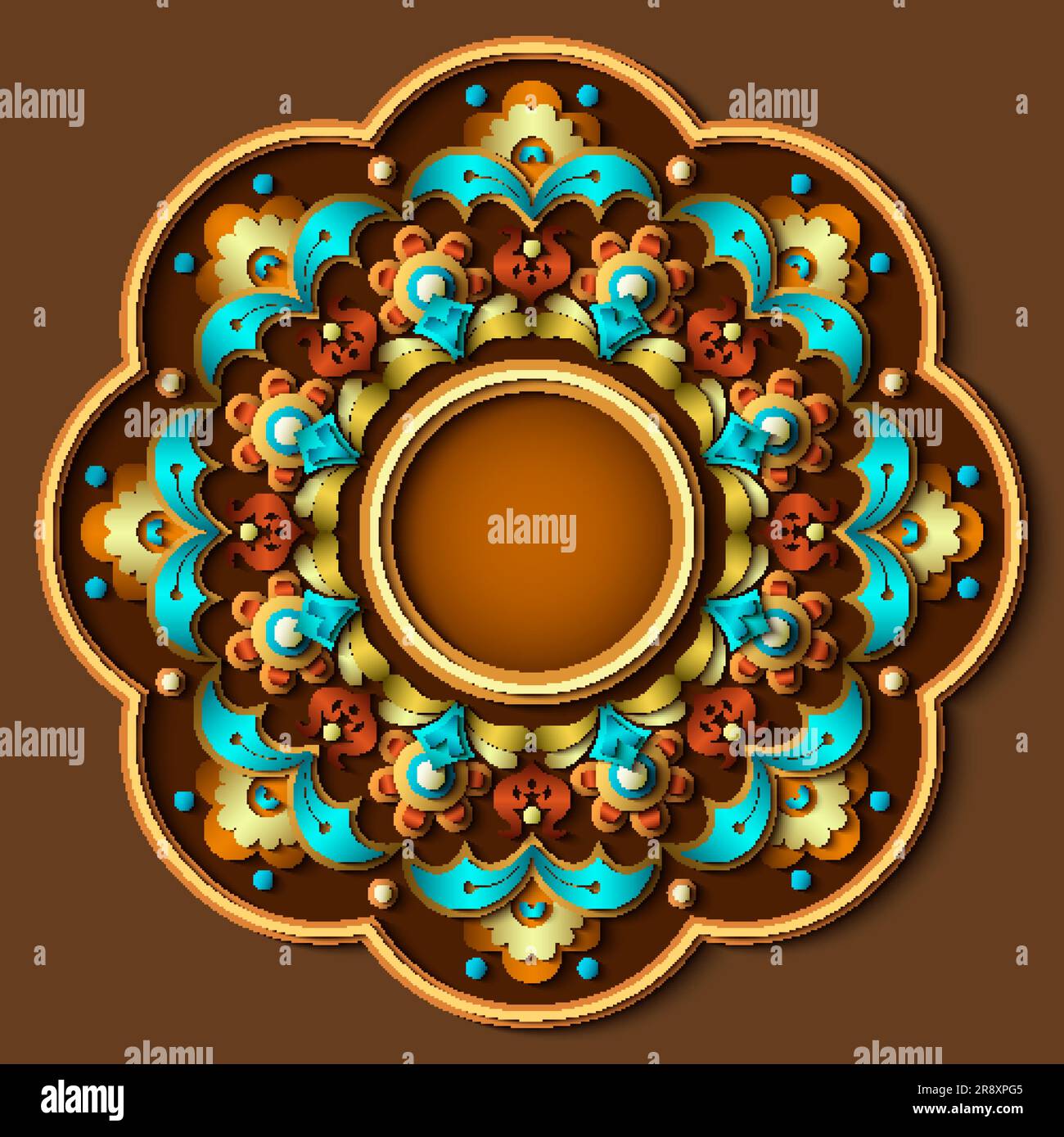 Vector abstract decorative ethnic ornamental illustration Stock Vector ...