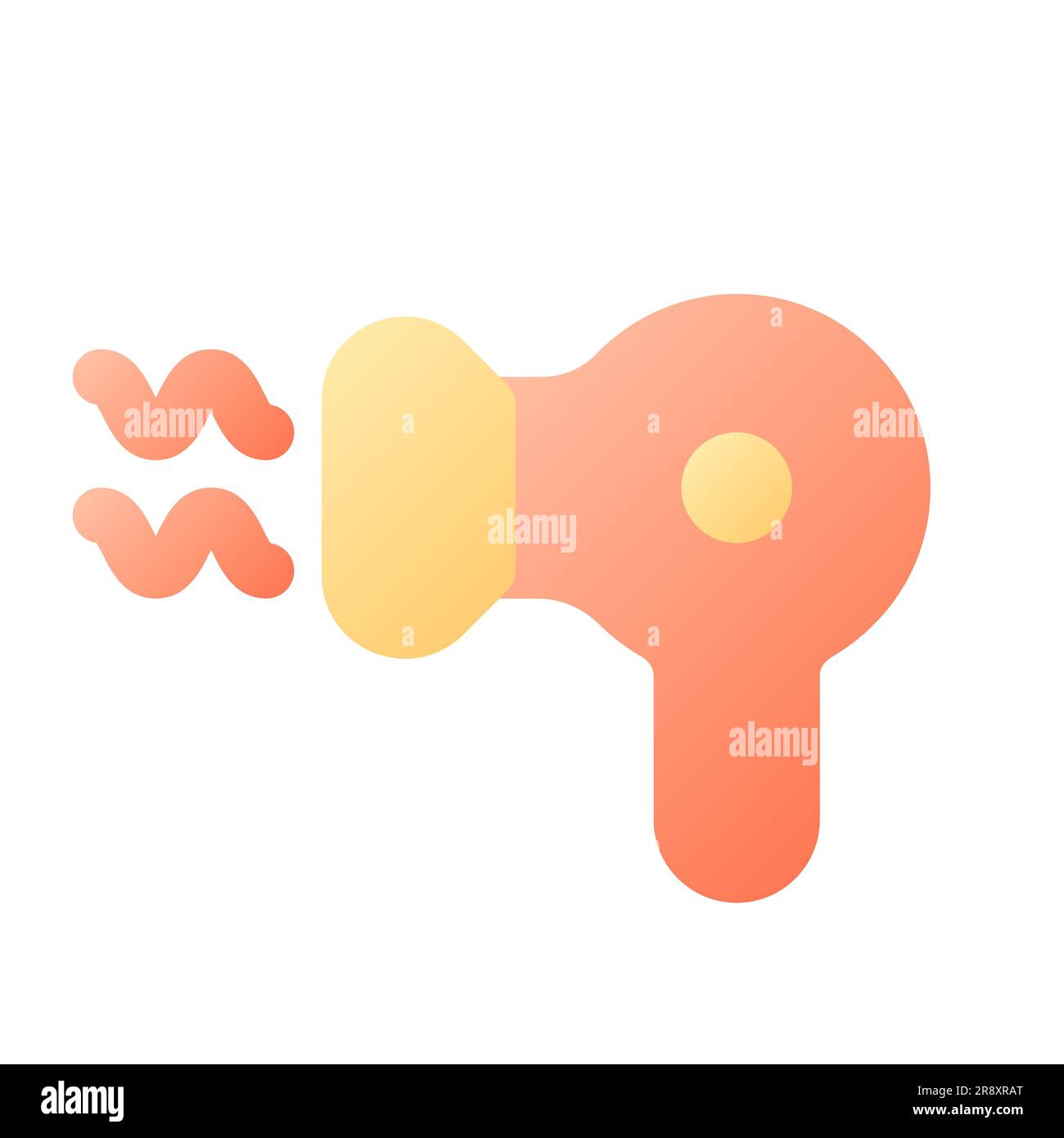 Hair dryer pixel perfect flat gradient color ui icon Stock Vector Image ...