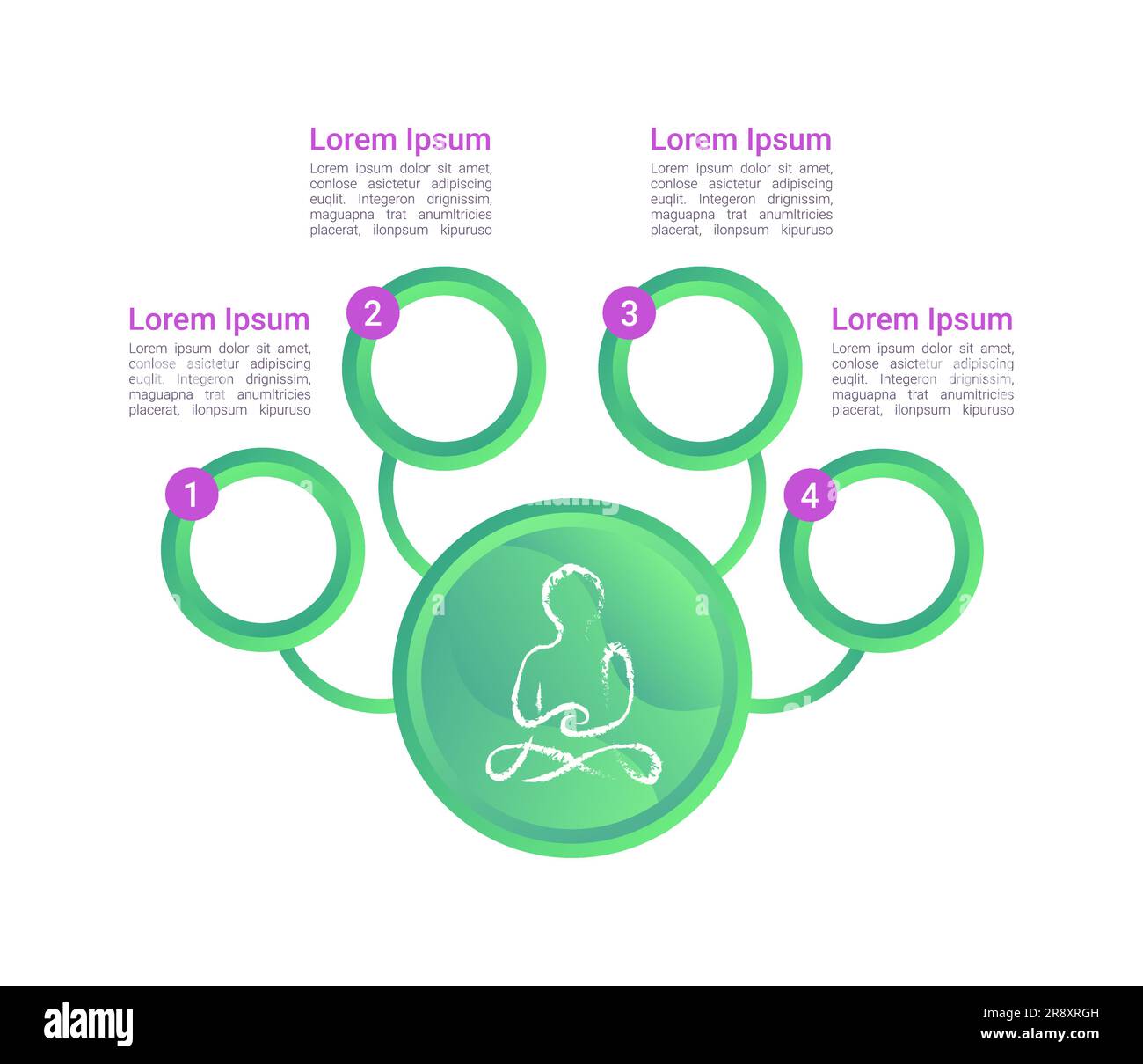 Psychotherapy basics infographic chart design template Stock Vector