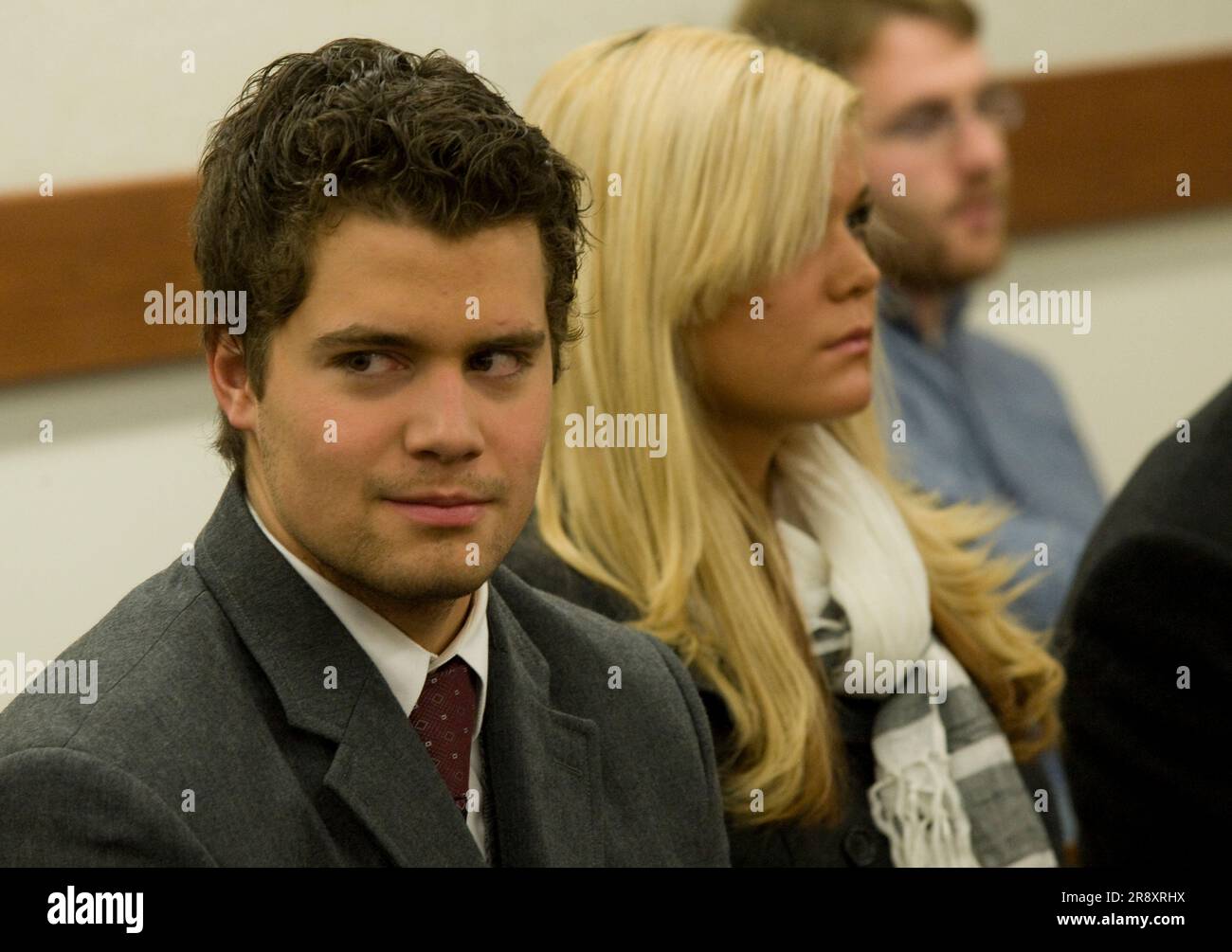 Levi Johnston and his sister, Mercede, attend the sentencing of their ...