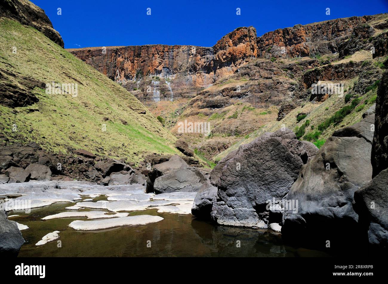 Canyon near Semonkong, Lesotho, South Africa Stock Photo