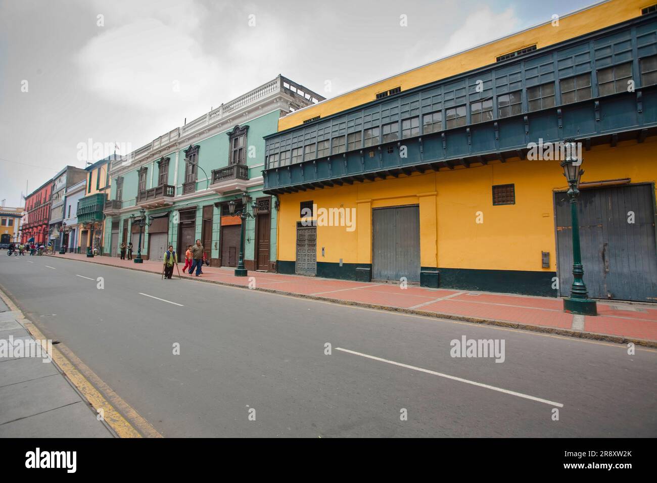Buildings downtown, Lima, Peru. Stock Photo