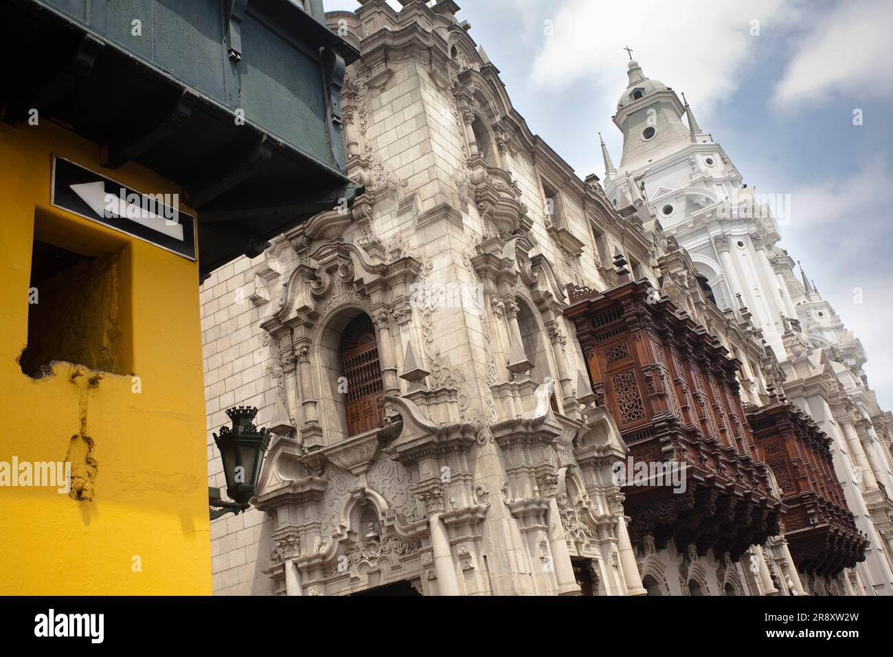 Buildings downtown, Lima, Peru. Stock Photo