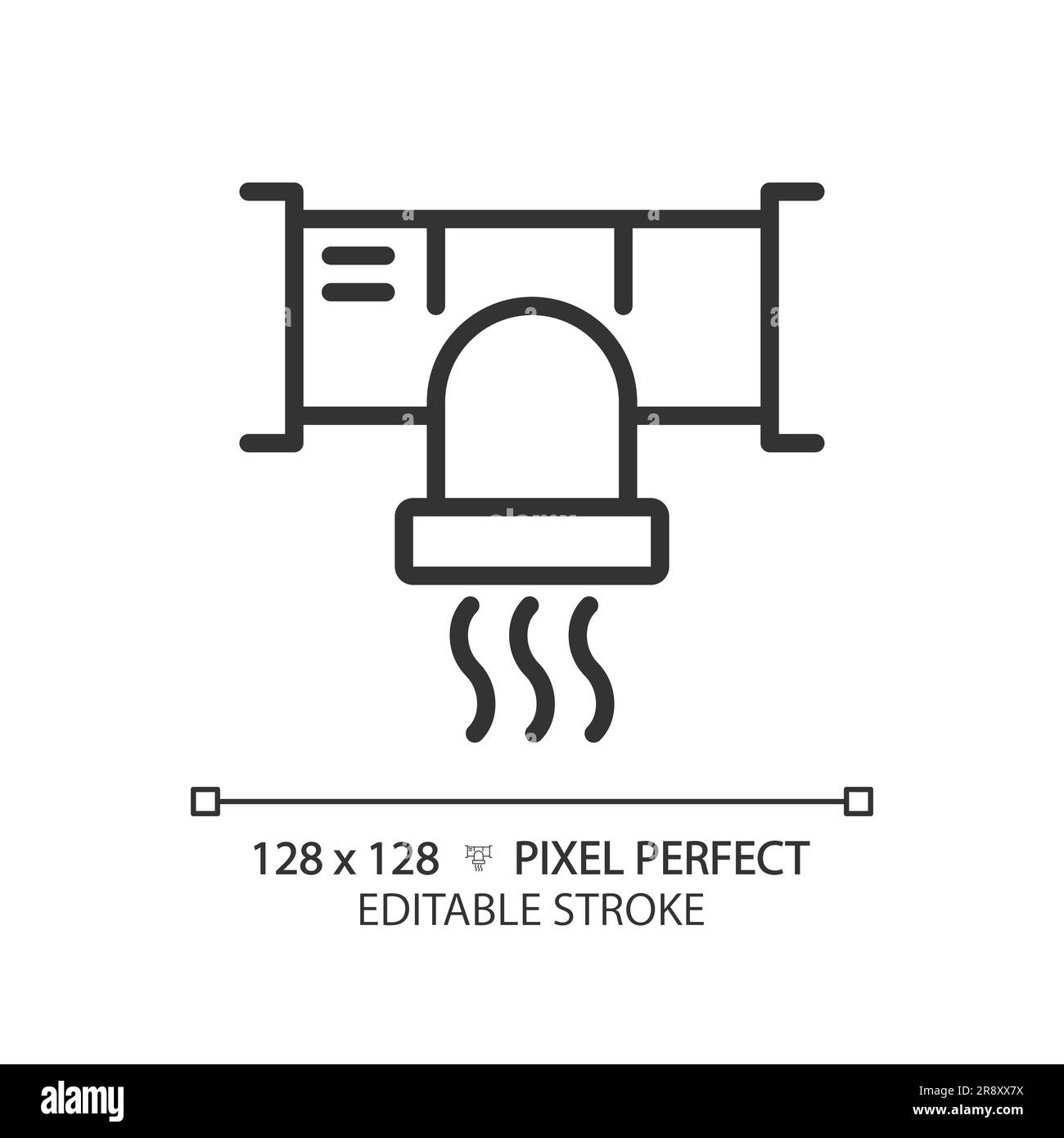 Air duct system linear icon Stock Vector Image & Art - Alamy