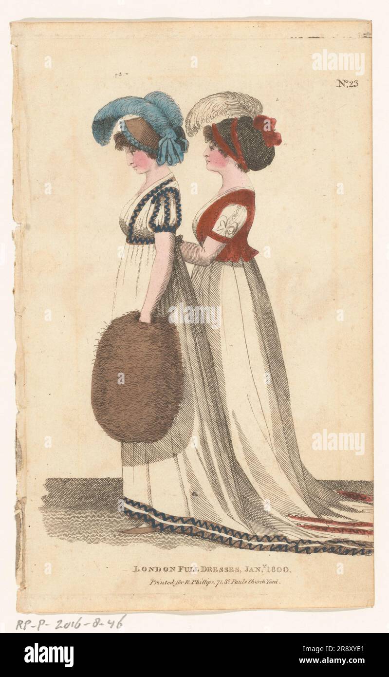 Magazine of Female Fashions of London and Paris. No.23. London Full Dresses, Jan. 1800, 1800 Stock Photo - Alamy Magazine of Female Fashions of London and Paris. No.23. London Full Dresses, Jan. 1800, 1800 Stock Photo - Alamy