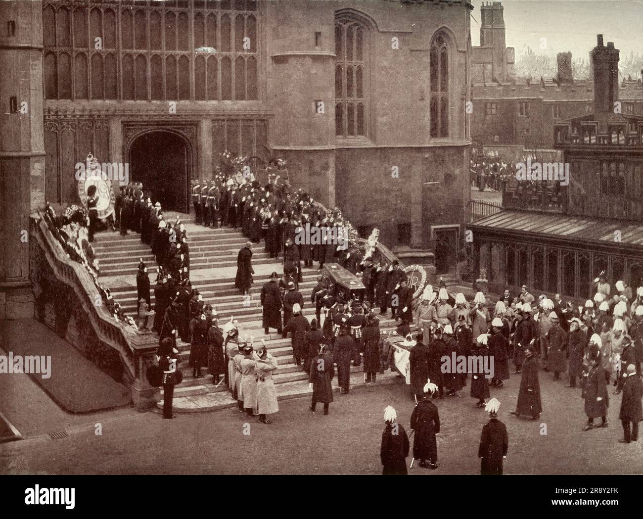&amp;#39;The Funeral of Queen Victoria: Carrying The Coffin Into St. George&amp;#39;s ...