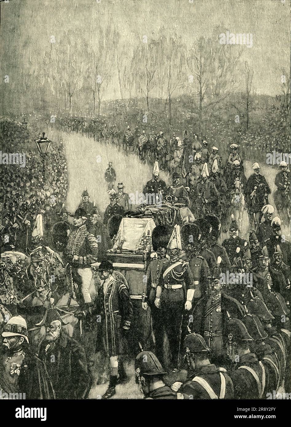 &amp;#39;The Queen&amp;#39;s Funeral: The Procession Passing Through Hyde Park&amp;#39;, 1901 ...