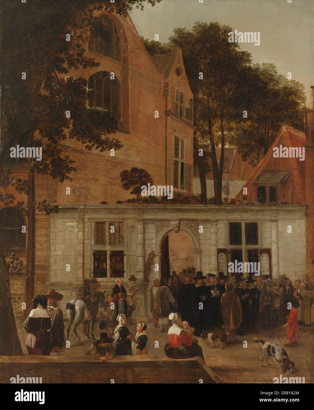 The Conferring of a Degree at the University of Leiden about 1650, c ...