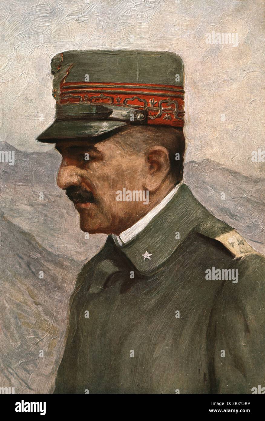 ''Le General Diaz; commandant en chef des armees italiennes', 1918. From &quot;L'Album de la Guerre 1914-1919, Volume 2&quot; [L'Illustration, Paris, 1924]. Stock Photo