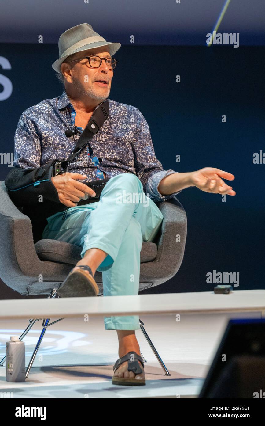 Cannes, France - June 23 2023: Barry Brown (Editor, Writer, Director, B A Brown Inc) attended on stage during the Creative Maker of the Year Seminar: Spike Lee session at the Cannes Lions 2023 © ifnm press Stock Photo