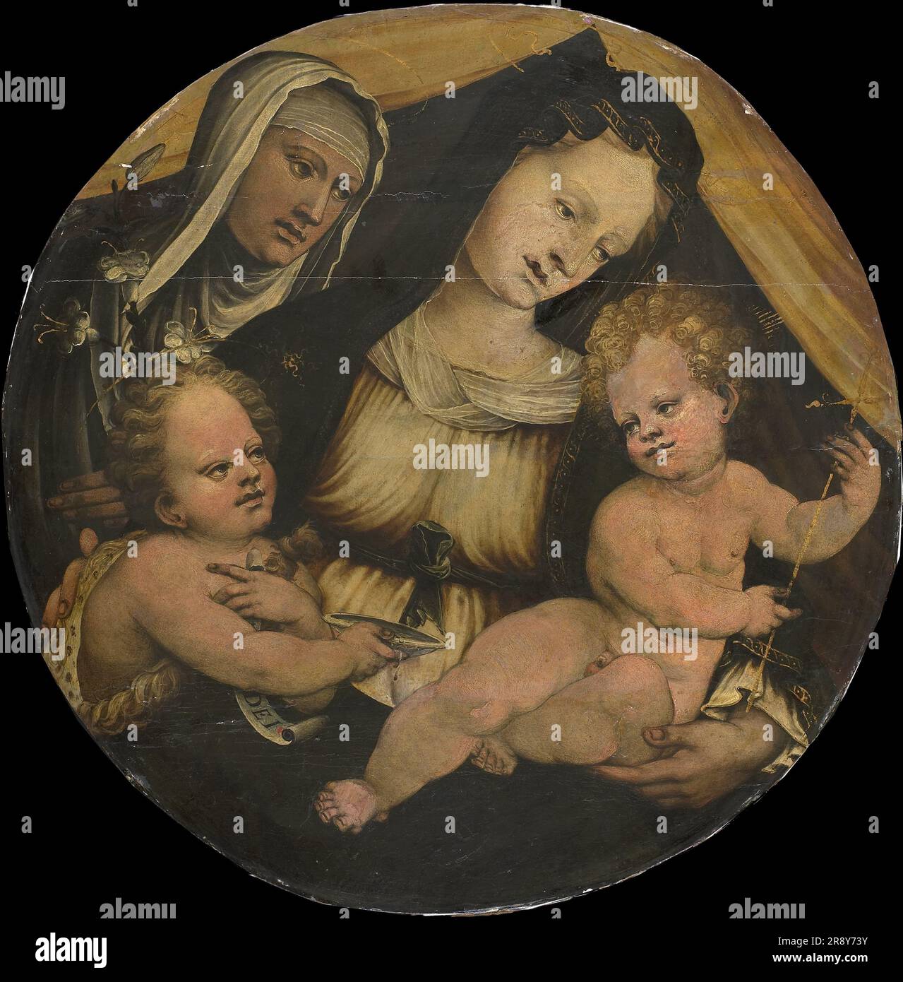 Madonna and Child with the Infant John the Baptist and St Clara, c.1520 ...