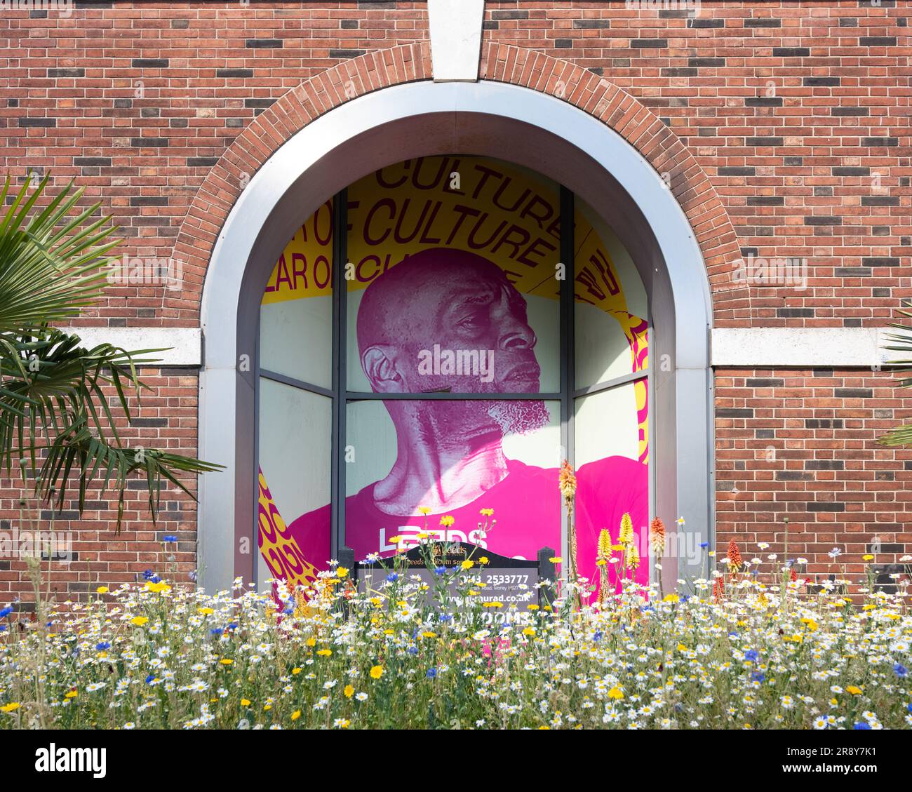 Leeds Year of Culture 2023 sign on Eastgate roundabout, Leeds, England, UK Stock Photo