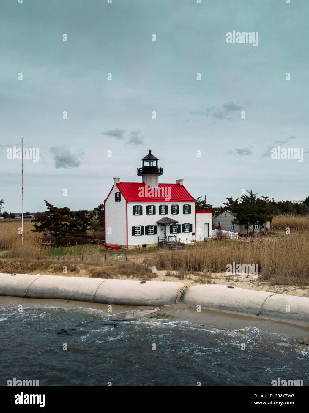 The East Point Light in Maurice River Township. New Jersey, USA Stock
