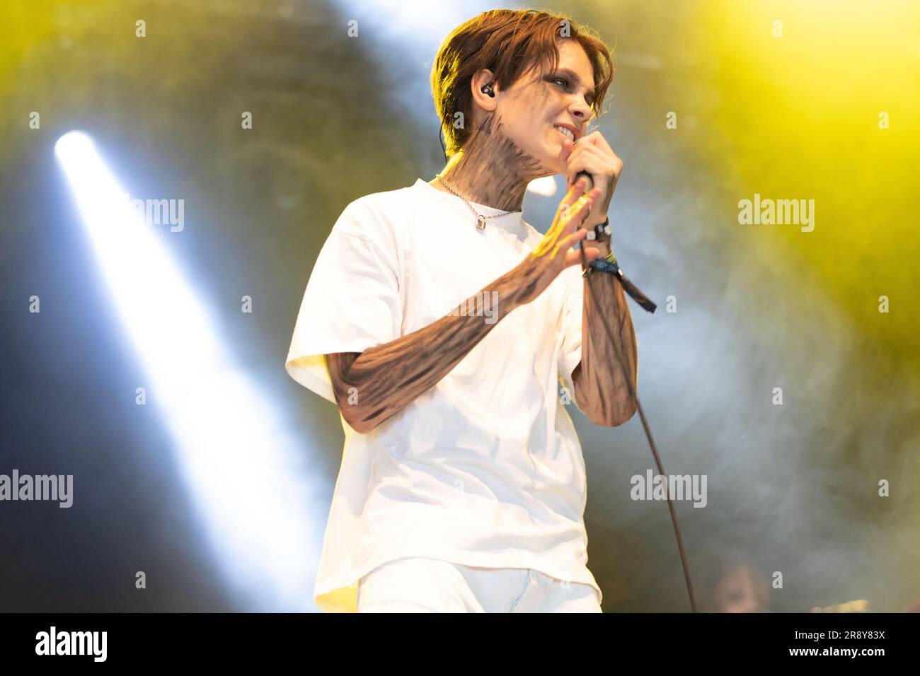 Oslo, Norway. 22nd June, 2023. The Norwegian metal act Storm performs a