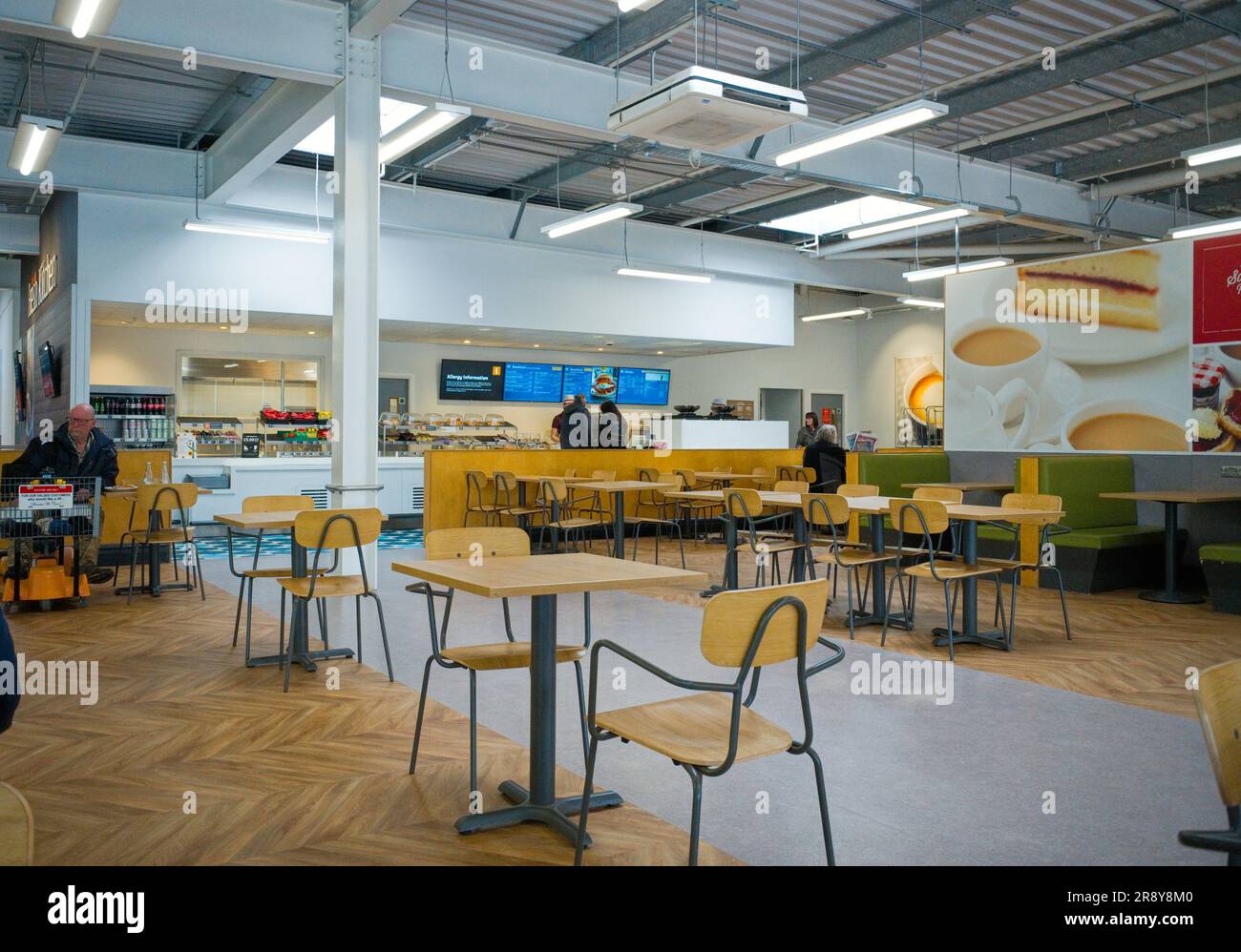 The Sainsbury's Cafe at the Falsgrave superstore in Scarborough Stock