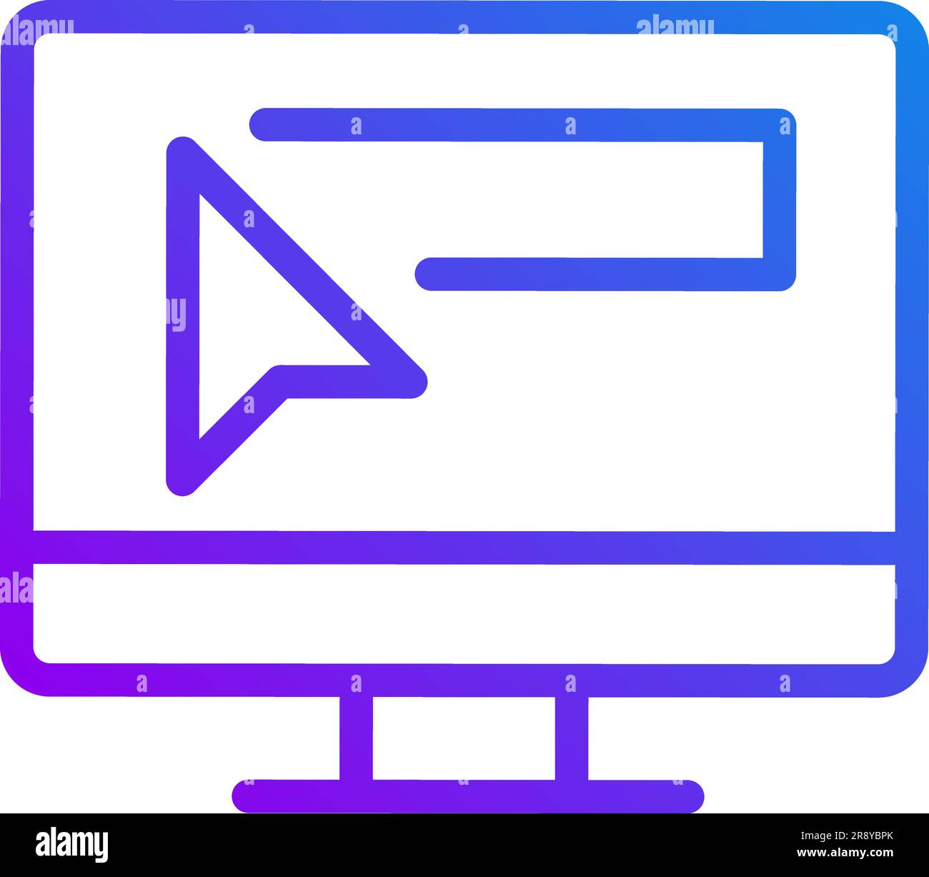 Website address pixel perfect gradient linear vector icon Stock Vector
