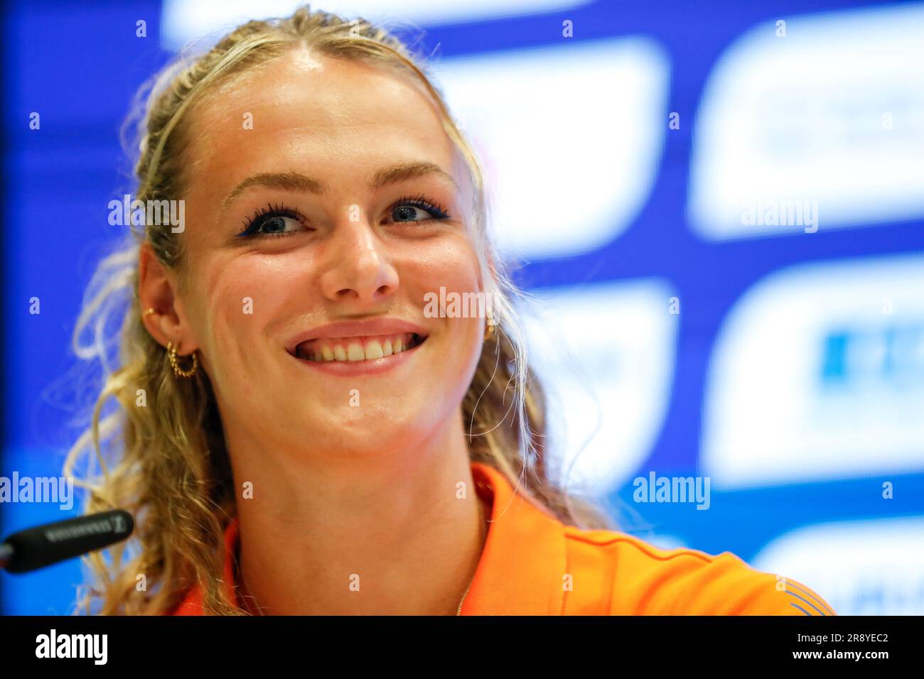 KRAKOW, - JUNE 23: Lieke Klaver of the Netherlands during a press