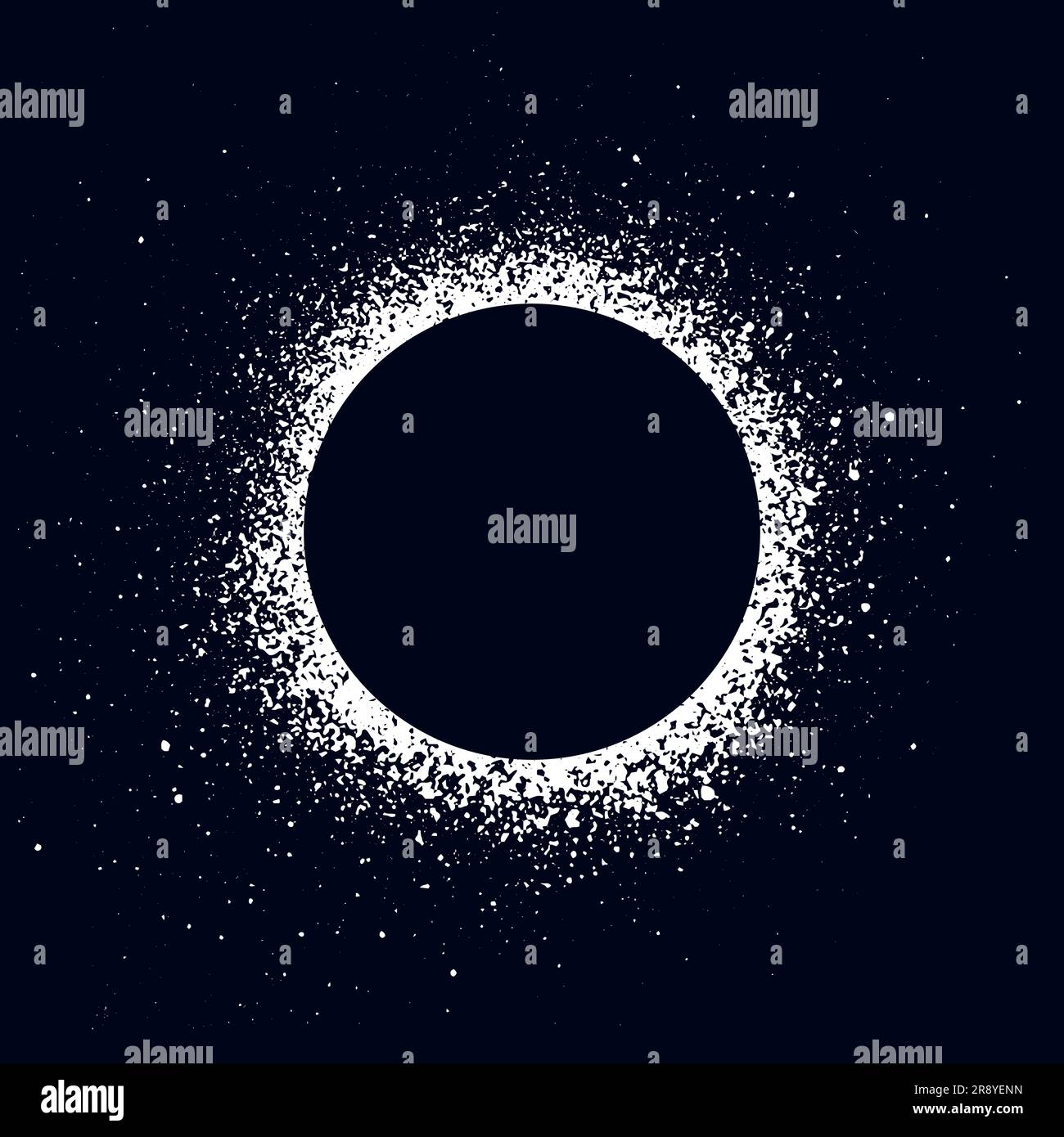 Halftone textures with white dots, grain grunge vector backgrounds, template. Stock Vector