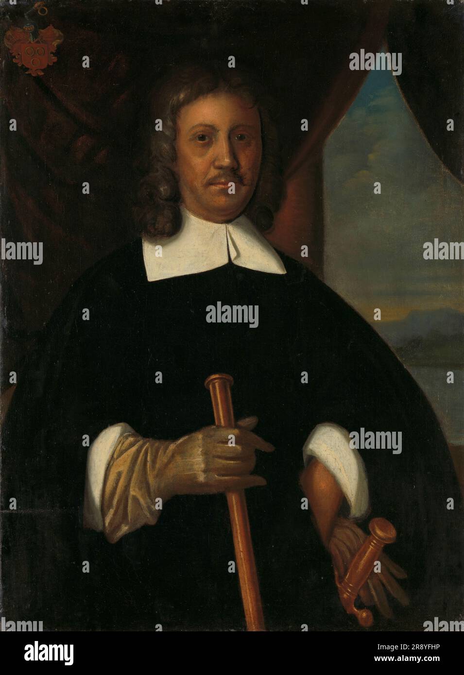 Portrait of Jan van Riebeeck (1619-77). Commander of the Cape of Good Hope and of Malacca and Secretary of the High Government of Batavia, c.1660. Stock Photo
