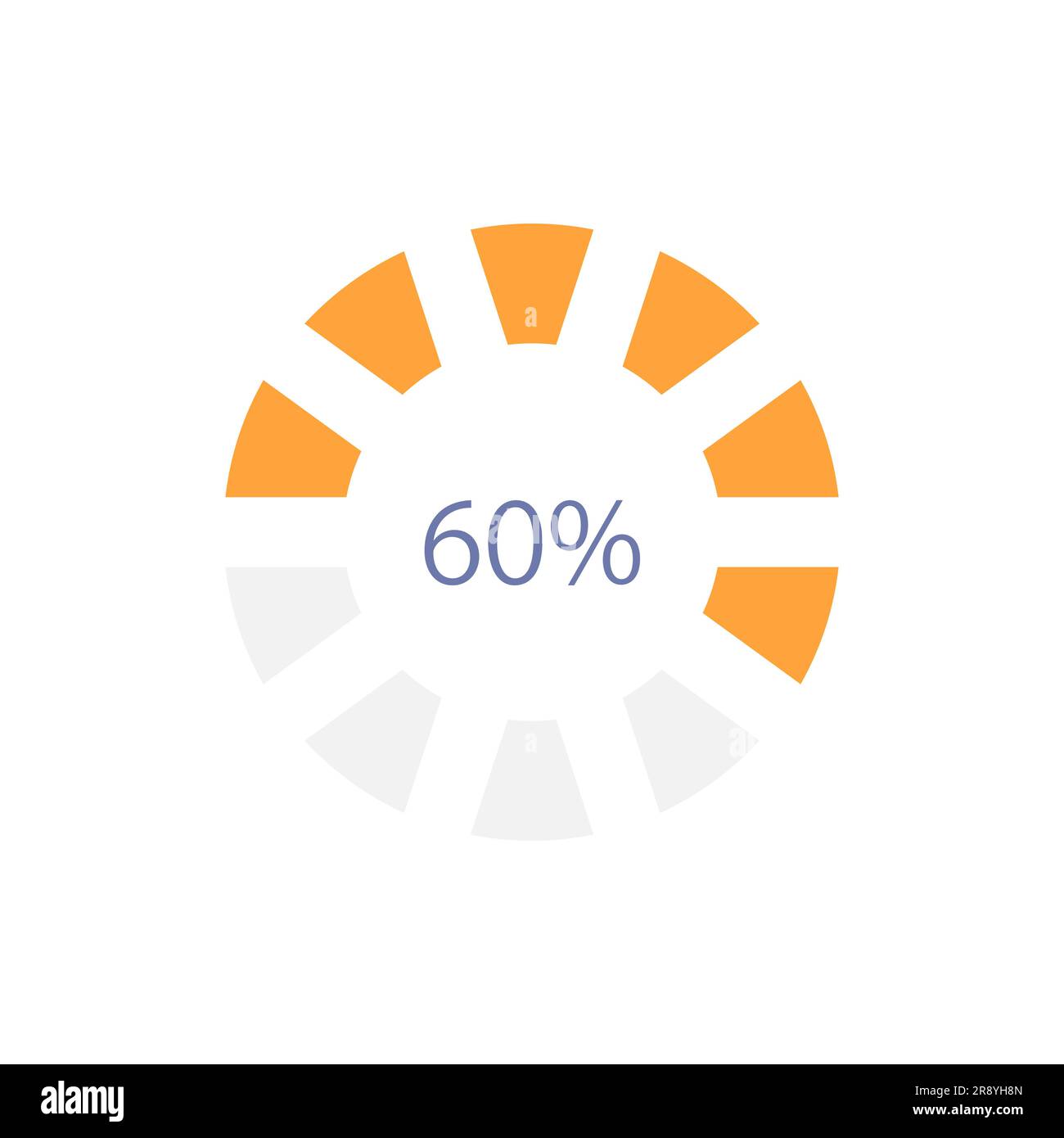 Loader bar infographic chart design template Stock Vector
