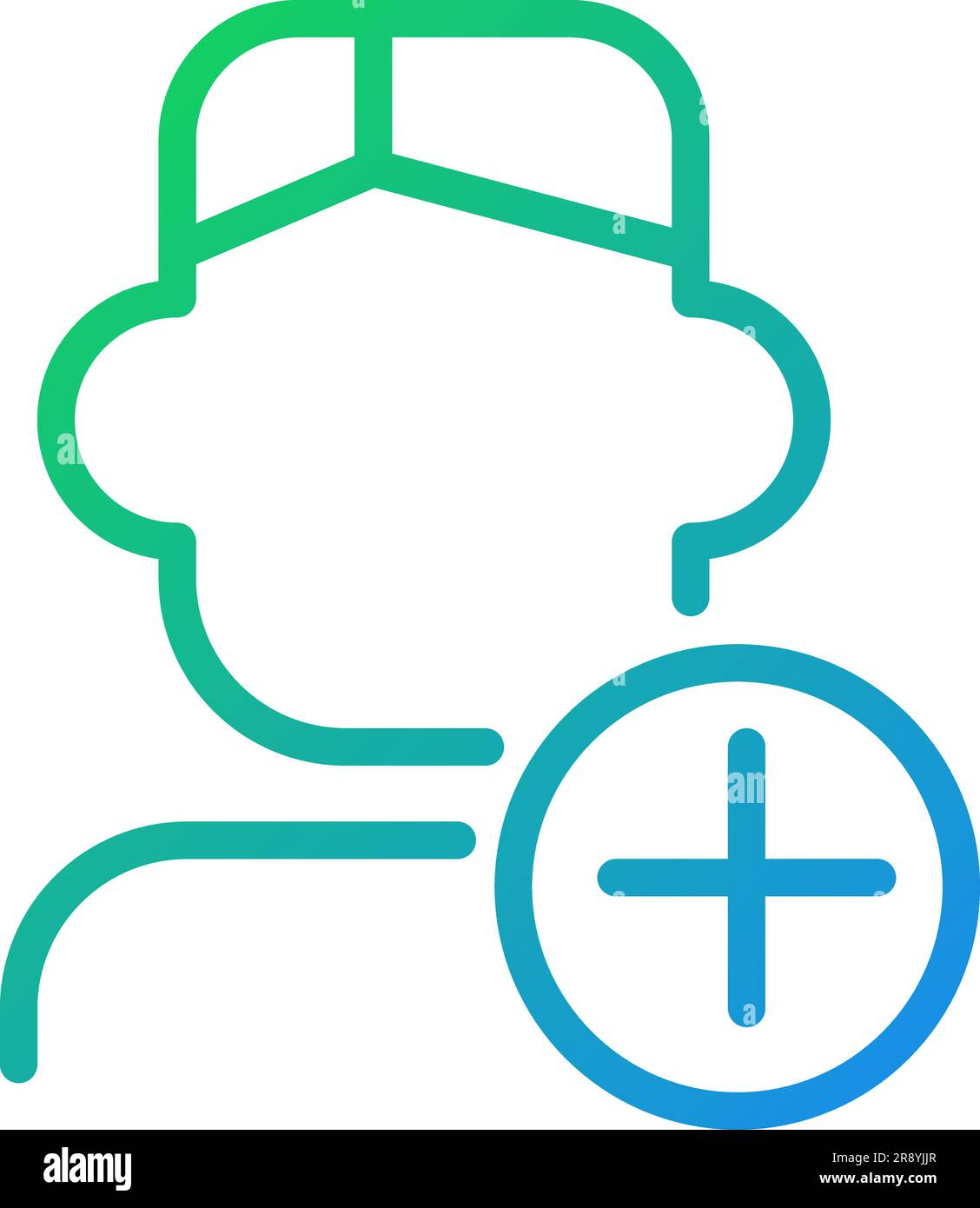 Recruitment pixel perfect gradient linear vector icon Stock Vector